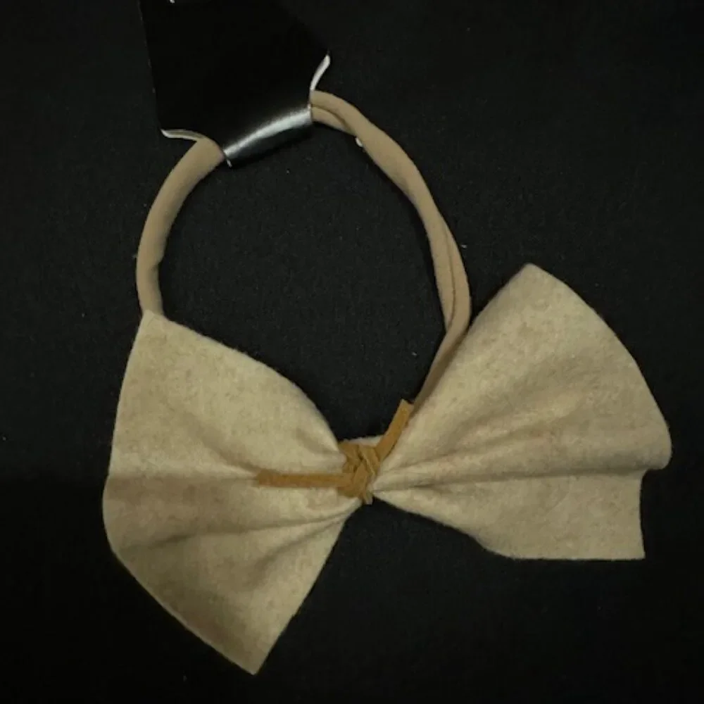 Bundle (3) of Felt Bow on Nylon Headbands  HB8279  Handmade NWT Boutique